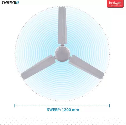 Hindware Thriver 1200 mm 3 Blade Ceiling Fan (White, Pack of 1) Hindware Thriver 1200 mm 3 Blade Ceiling Fan (White, Pack of 1)